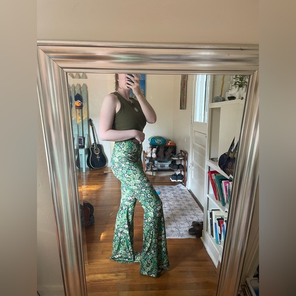 Zara Floral Print Flare Pants - Picture 4 of 6